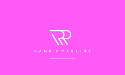 Alphabet letter icon logo  RR