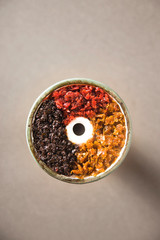 Bowl of the hookah is filled with tobacco mixed with different flavors for Smoking and leisure....