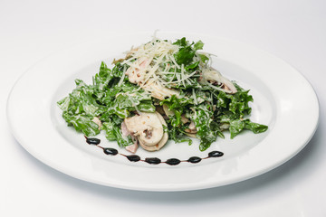healthy food on a white background