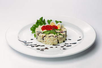 healthy food on a white background