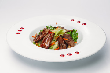 healthy food on a white background