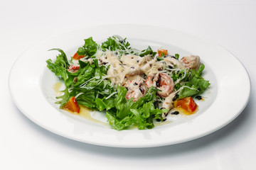 healthy food on a white background