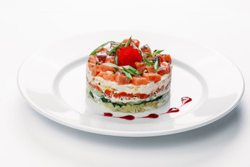 healthy food on a white background