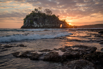 Sunset on Crystal Bay, Nusa Penida, Indonesia