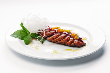 healthy food on a white background