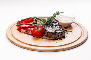 healthy food on a white background