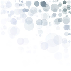 Bubbles Circle Dots Unique Gray Bright Vector Background
