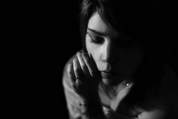 Portrait femme studio