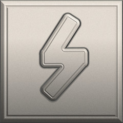 Futhark Scandinavian and Icelandic Viking runes set. The magic hand draws symbols in the form of written talismans. Galdrastafir, mystical signs of early Northern magic. An ethnic Scandinavian Viking.