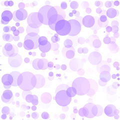 Fototapeta na wymiar Bubbles Circle Dots Unique Purple Bright Vector Background