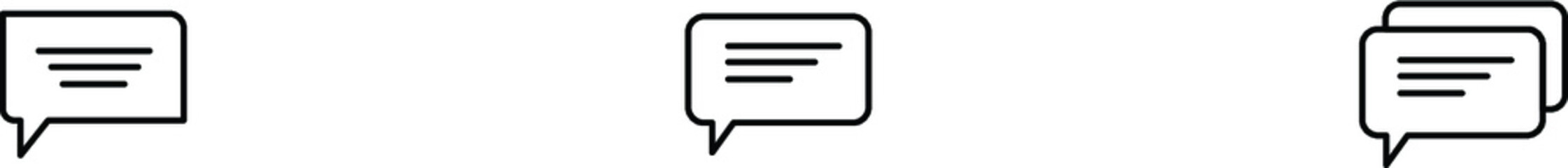 Icon Message Outline Style