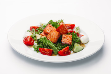 healthy food on a white background