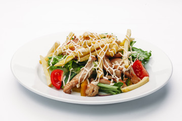 healthy food on a white background