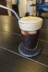 ice americano coffee In the coffee shop