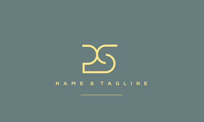 Alphabet letter icon symbol PS