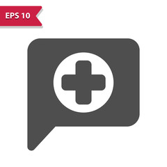 Fototapeta premium Health Care Chat Icon