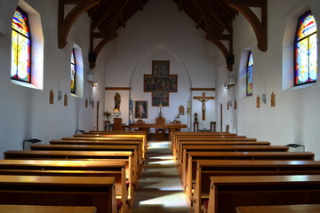 Fototapeta premium Chapel San Eduardo - Bariloche, Argentina