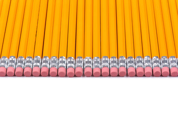 sharp pencils with gray stylus on a white background