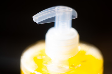 Hand Sanitizer Gel and Medical Masks to Protect Against Virus Infection. Coronavirus