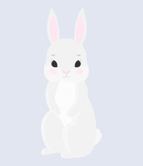 Cute rabbit. Vector illustration for design graphics, t-shirts, fashion prints, posters and other uses.