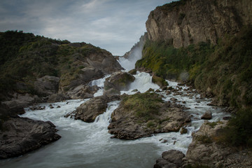 Saltos del río ibañez, ubicado en puerto ibañez, región de Aysén, patagonia, Chile.