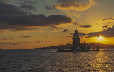 Fototapeta premium Istanbul city view in the evening