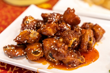 Delicious sweet and sour spare ribs