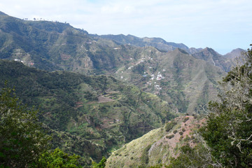 Fototapeta na wymiar Ile de tenerife, massif de l'Anaga, chimanada