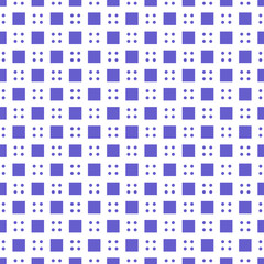 Modern four dot and cube seamless pattern isolated on white background