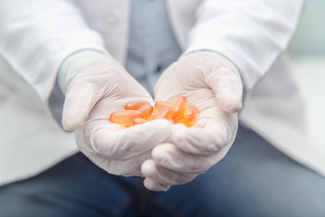 Pills Tablets And Drugs In Doctor Hand