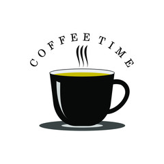 Coffee logo vector.Vintage illustration for shops and brew bar.