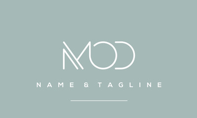 Obraz premium alphabet letter icon logo MOD