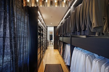 Man closet in home interior