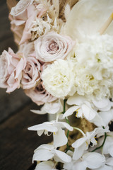 white wedding bouquet