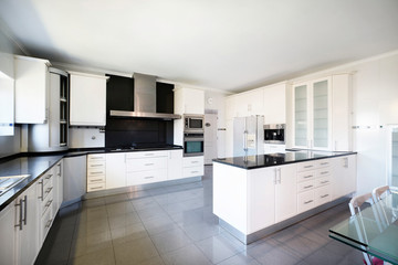 Interior kitchen of modern contemporary house