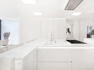 Naklejka na ściany i meble Interior kitchen of modern contemporary house