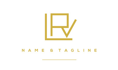 alphabet letter icon logo LRV