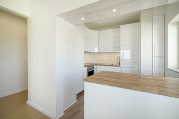 Interior kitchen of modern contemporary house