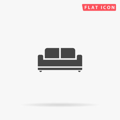 Sofa flat vector icon