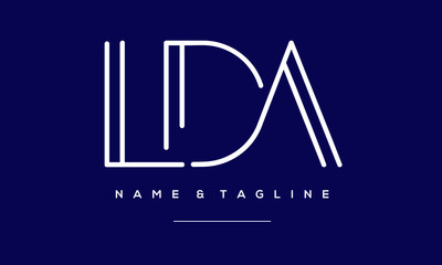 alphabet letter icon logo LDA