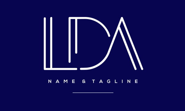 alphabet letter icon logo LDA
