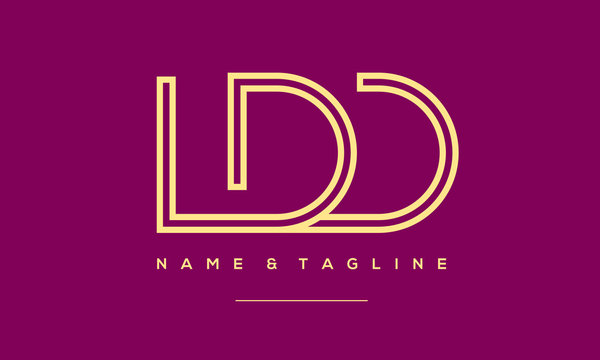 alphabet letter icon logo LDD