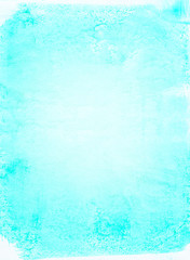 Obraz premium Blue watercolor nandmade texture, album page