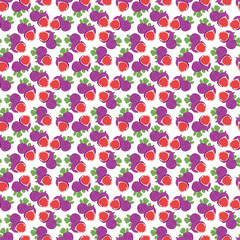 seamless pattern of fig fruit on white background. beautiful background for printing, textile, fabric etc.