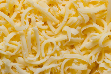 Grated cheese close-up