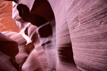 Navajo sandstone in Antelope Canyon Arizona