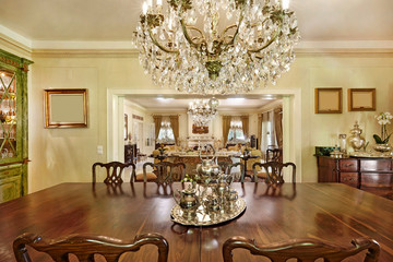 Home interior, antique classic room.