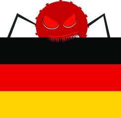 corona viruses attack Germany.