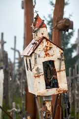Hill of Crosses (Kryziu kalnas), a famous site of pilgrimage in northern Lithuania.