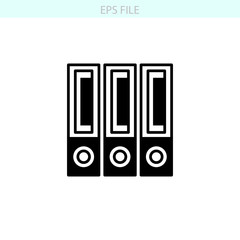 Archive files icon. EPS vector file